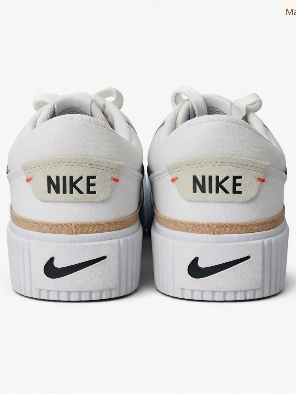 Nike Court Vision Low Next Nature White/Black Men’s 9.5, Minor Factor flaws